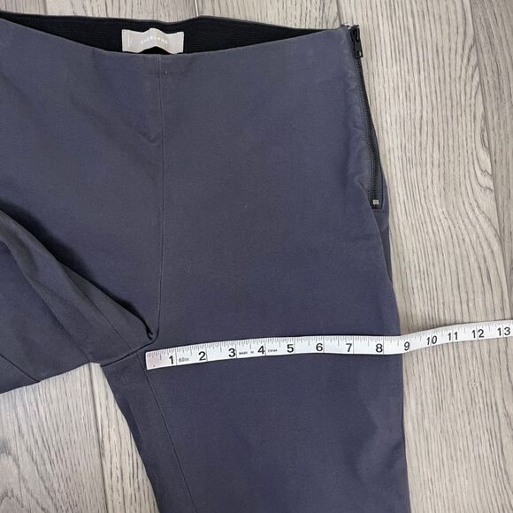Everlane Women Size 4 Gray Side Zip Stretch Cotton Ankle Skinny Leg Pants Office - Picture 5 of 15